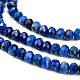 Natürlicher Lapislazuli Perlenstränge&nbsp;G-L587-B04-02-3