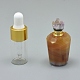 Colgantes de frascos de perfume abribles de ágata natural facetada G-E556-05I-1