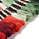 12 Skeins 12 Colors 6-Ply Polyester Embroidery Floss OCOR-M009-01B-03-2