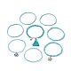 8 pièces 8 styles ensemble de bracelets extensibles en perles de verre BJEW-JB09192-03-5