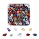 100g 7 perles de pierres précieuses mélangées naturelles de style G-YW0001-06-4