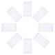 Chgcraft alrededor de 1000 piezas bolsas de celofán opp bolsa de cristal autoadhesiva de plástico transparente de aproximadamente 3.1x2.4 pulgadas para almacenamiento de joyas artículos de diy OPC-CA0001-006-2