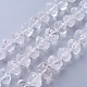 Chapelets de perles en cristal de quartz naturel G-P434-08-2