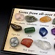 天然石ナゲットコレクション  地球科学教育用  箱：85x60x13ミリ  宝石：8~14x5~8mm  15個/箱 G-F734-02-5