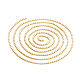 Handgefertigte Perlenketten aus mattem Messing CHC-L044-02MG-3