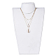 Cowrie Shell and Plated Natural Baroque Pearl Keshi Pearl Tiered Necklaces X-NJEW-JN02389-5