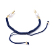Création de bracelets de corde en nylon tressée AJEW-JB00540-04-3