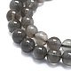 Brins de perles de pierre de lune grise naturelle G-K245-A05-02-3