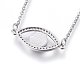 304 Stainless Steel Pendant Necklaces NJEW-L146-05P-2