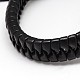 Trendy Unisex Casual Style Imitation Leather and Leather Bracelets X-BJEW-L302-01-2