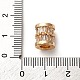 Латунь микропаве прозрачный кубический цирконий европейский бисер KK-D378-23G-3