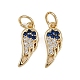 Латунные микро проложить кубического циркония подвески KK-B150-23G-1
