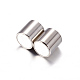 Column 304 Stainless Steel Magnetic Clasps with Glue-in Ends STAS-I026-01-3