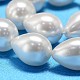 Hebras de perlas de concha de lágrima BSHE-L015-01-4