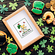 Ph pandahall tampons clairs pour st. Patrick's Day Lucky Clover Timbres transparents Trèfle irlandais Tampon en silicone Tampon en caoutchouc pour la fabrication de cartes Journalisation Album photo Journal Scrapbooking DIY-WH0167-57-0091-5