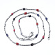 Fabricación de collar de cadena de esmalte de latón MAK-L014-07P-2