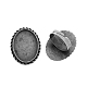 Vintage base anillo de hierro componentes del anillo de dedo de acero PALLOY-Q300-05AS-NR-1