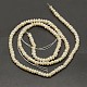 Oval Natural Cultured Freshwater Pearl Beads Strands PEAR-F001-24-3