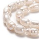Brins de perles de culture d'eau douce naturelles PEAR-L033-68-01-2