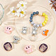 SUNNYCLUE 1 Box Silicone Beads Animals Silicone Bead Animal Head Raccoon Elephant Thick Chunky Spacer Loose Beads for Jewelry Making Lanyard Keychain Necklace Bracelet Beading Supplies Pen Decor SIL-SC0001-11-5