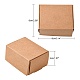 クラフト紙ギフトボックス  メーリングボックス  折りたたみボックス  長方形  バリーウッド  8x6x4cm CON-K003-03B-01-2