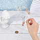 Transparent Acrylic Earring Display Stands ODIS-WH0025-62-3