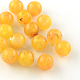 Perles rondes en acrylique d'imitation pierre précieuse X-OACR-R029-12mm-10-1