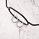 6 пара 6 стильных маленьких сережек-кольца для девочек и женщин EJEW-SZ0001-51-6