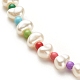 ABS Plastic Pearl & Acrylic Beaded Bracelets & Anklets & Necklaces SJEW-JS01238-10