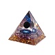 Украшение дисплея смолы пирамиды оргонита DJEW-I017-01B-1