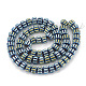 Chapelets de perles ondulées électrolytiques synthétiques sans magnétiques G-T061-108C-2