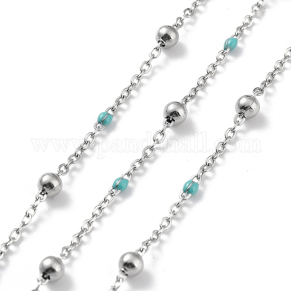 Chaîne En Laiton 10m - Bronze Antique 2x1x0.35mm | Pour Fabrication Bijoux DIY | Non Soudée, Sans Nickel