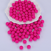 Круглые силиконовые фокусные бусины SI-JX0046A-35