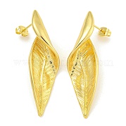 Серьги-гвоздики из латуни с покрытием стойки EJEW-I313-13G