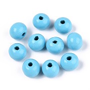 Круглые бусины из натурального дерева схима WOOD-A018-8mm-09