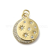 Латунные микро проложить кубического циркония подвески KK-C090-26G