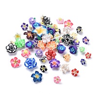 Смешанный цвет ручной полимерной глины бусы CLAY-MSMC003-02