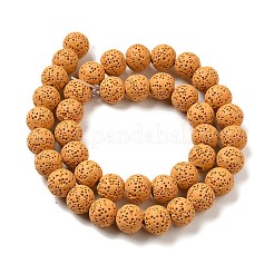 Бусы из натурального камня лавы G-L435-03-8mm-13