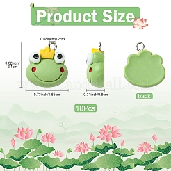 Подвески из непрозрачной смолы 10 шт.&nbsp;RESI-YW0005-01