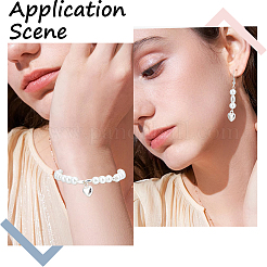 10 шт. 2 бусины из стерлингового серебра 925-го размера&nbsp;STER-BBC0001-99