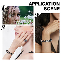 120шт. 10 стиля наборов бусин из сплава в тибетском стиле TIBEB-HY0001-10AS