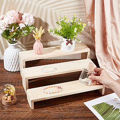 Présentoirs en bois à 3 étage&nbsp;ODIS-WH0030-84