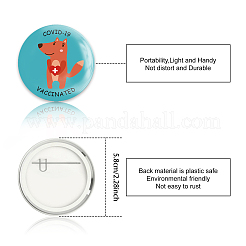 Брошь из белой жести JEWB-WH0012-031