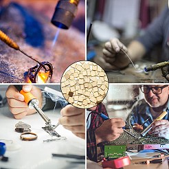 500 шт. латунный припой KK-CN0003-23A