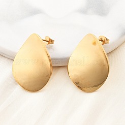 Серьги-гвоздики из нержавеющей стали 304&nbsp;EJEW-D319-09B-G