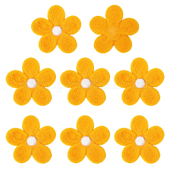 8 pieza de accesorio para disfraz de tela de fieltro de lana con forma de margarita&nbsp;AJEW-PH0008-82B