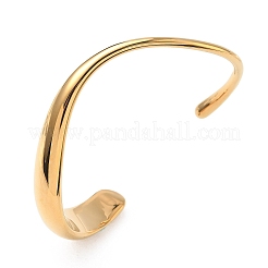 Браслеты-манжеты из нержавеющей стали 304 BJEW-B158-05G-02