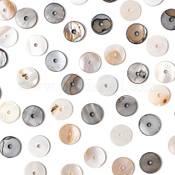 80 шт. двухцветные проставки из натуральных ракушек SHEL-FS0001-11