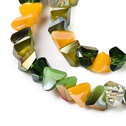 Стеклянные бусины с гальваническим покрытием &nbsp;X-GLAA-T023-A17-04