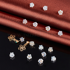 40 шт. 4 цвета силиконовые гайки для ушей SIL-BBC0001-02